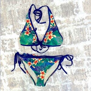 Loco Boutique Hawaii Tropical Floral Bikini Set